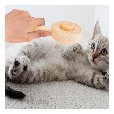 CEPILLO PERRO Y GATO RYBIU MA29959 QUITA PELUSA NARANJA + STICKERS