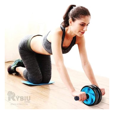 RUEDA RYBIU DE30656 PORTATIL Y TAPETE CELESTE + REGALO STICKERS