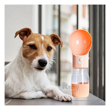 DISPENSADOR PERRO MA29115 PORTÁTIL FORMA OVNI NARANJA RYBIU
