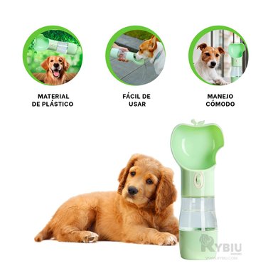 DISPENSADOR PERRO MA29114 LÍQUIDOS TONO VERDE Y STICKERS RYBIU