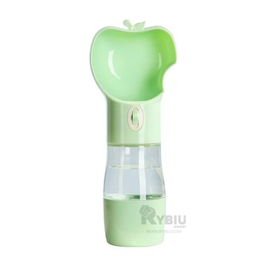 DISPENSADOR PERRO MA29114 PORTÁTIL FORMA MANZANA VERDE RYBIU
