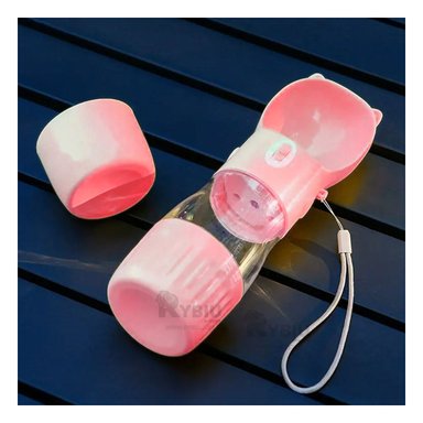 DISPENSADOR PERRO Y GATO MA29118 MASCOTA AGUA TONO ROSADO Y STICKERS RYBIU