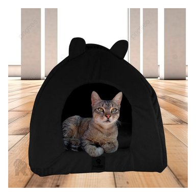 CAMA GATOS MA29088 RYBIU CERRADA EN FORMA DE IGLU PARA TALLA S COLOR NEGRO