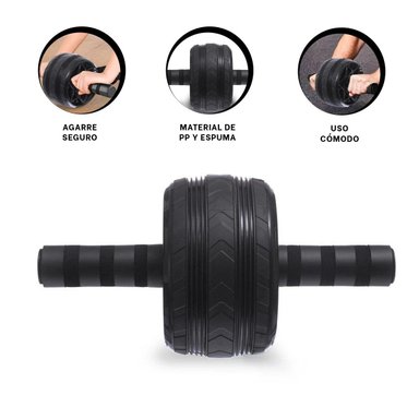RUEDA ABDOMINAL RYBIU DE30659 EJERCISIOS NEGRO - 3