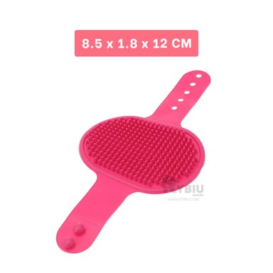 PEINE PERRO Y GATO RYBIU MA29127 REDONDO PARA MANO UTIL ROSADO + PAPEL DE REGALO