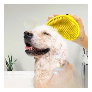 PEINE PERRO Y GATO RYBIU MA29128 REDONDO ERGONOMICA Y DURADERA AMARILLO