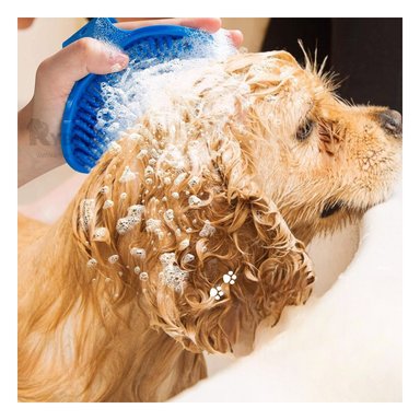 PEINE PERRO Y GATO RYBIU MA29129 FLEXIBLE ERGONOMICO Y DURADERO CELESTE