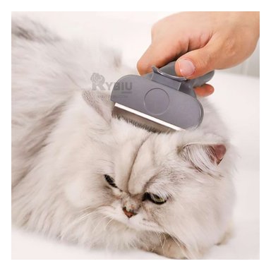 CEPILLO PERRO Y GATO RYBIU MA29632 ELIMINADOR DE NUDOS ROSADO + PAPEL DE REGALO