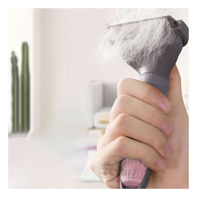 CEPILLO PERRO Y GATO RYBIU MA29632 ERGONOMICO ROSADO + AGENDITA