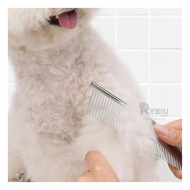 PEINE PERRO Y GATO RYBIU MA29633 PLATEADO + AGENDITA - 2