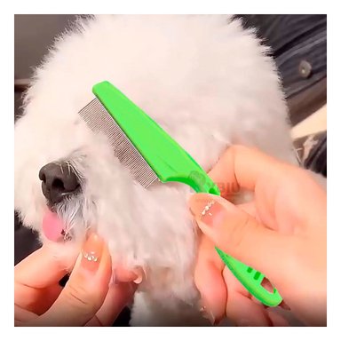 PEINE PERRO Y GATO RYBIU MA29621 FINO COMPACTO DE VERDE + PAPEL DE REGALO