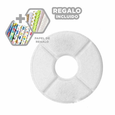 FILTRO ALGODÓN PERRO Y GATO MA29853 SET REPUESTOS FUENTE BLANCO Y PAPEL REGALO RYBIU