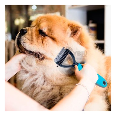 CEPILLO PERRO Y GATO RYBIU MA29854 COMPACTO SUTIL ENTAMAÑO MEDIANO + PAPEL DE REGALO