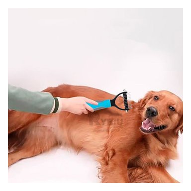 CEPILLO PERRO Y GATO RYBIU MA29854 CON RASTRILLO VERSATIL MEDIANO + AGENDITA