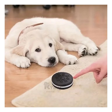 PEINE PERRO Y GATO MA29623 RYBIU FORMA GALLETA NEGRO Y PAPEL REGALO