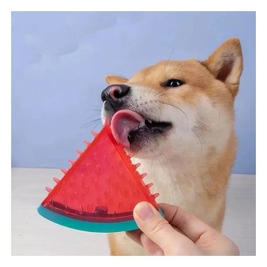 JUGUETE PERRO MA29625 RYBIU DIVERTIDO FORMA SANDIA ROJO Y STICKERS - 2