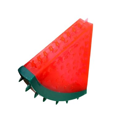 JUGUETE PERRO MA29625 RYBIU DIVERTIDO FORMA SANDIA ROJO Y STICKERS - 3