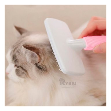 CEPILLO GATO RYBIU MA29886 KIT PORTATIL TONO ROSADO + PAPEL DE REGALO