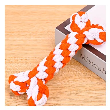 JUGUETE PERRO ALGODÓN MA29939 RYBIU RESISTENTE NARANJA Y AGENDITA