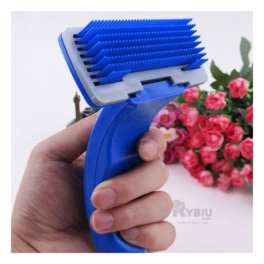PEINE PERRO Y GATO RYBIU MA29641 CEPILLO DESENREDANTE AUTOLIMPIEZA PARA CACHORRO PEQUEÑO + AGENDITA
