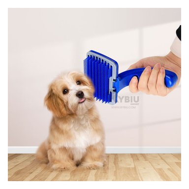 PEINE PERRO Y GATO RYBIU MA29640 CEPILLO PETS MATERIAL ANTIESTATICO AUTOLIMPIEZA GRANDE + PAPEL DE REGALO