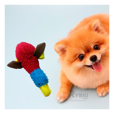 PELUCHE PERRO MA29949 RYBIU RESISTENTE TONO ROJO Y CELESTE + AGENDITA