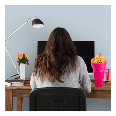 VASO PARA GOLOSINAS Y GASEOSAS RYBIU CO29760 ROSADO +REGALO AGENDITA