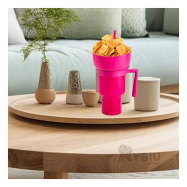 VASO PARA CHUCHERIAS RYBIU CO29760 ROSADO +PAPEL DE REGALO