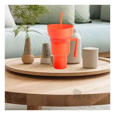 VASO PARA GOLOSINAS Y GASEOSAS RYBIU CO29761 NARANJA +REGALO AGENDITA