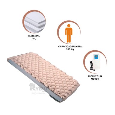 COLCHON RYBIU SA31540 ERGONOMICO Y PRACTICO + STICKERS