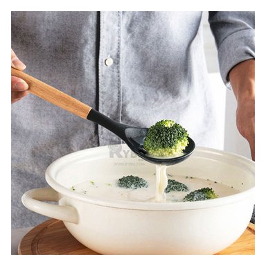 SET ACCESORIOS COCINA RYBIU CO29820 NEGRO CUCHARONES MAS + REGALO STICKERS