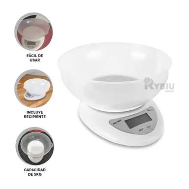SET BALANZA RYBIU CO30071 BLANCO MULTIUSOS VERSATIL + REGALO STICKERS