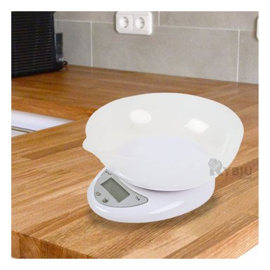 SET BALANZA RYBIU CO30071 BLANCO RECIPIENTE + REGALO AGENDITA