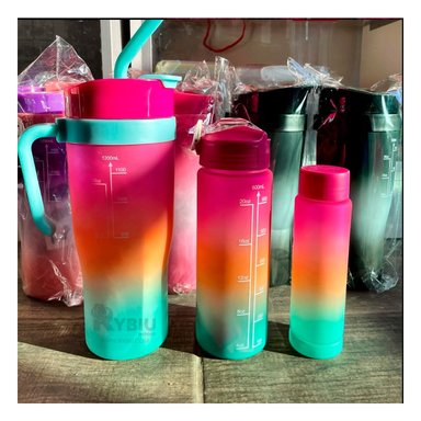 TOMATODO RYBIU CO30084 DIFERENTES TAMAÑOS FUCSIA + REGALO STICKERS