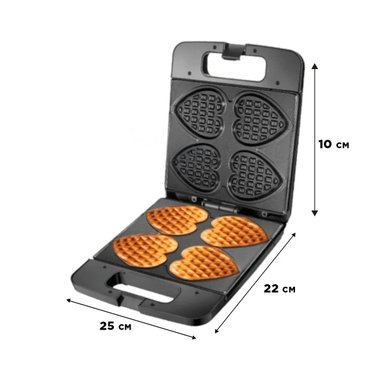 MAQUINA DE 4 CORAZONES NEGRO RAPIDA Y COMPACTA CON CONTROL DE TEMPERATURA Y+PAPEL REGALO - 4