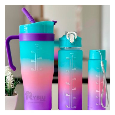 TOMATODO RYBIU CO30087 COMPACTO TRIO CELESTE + REGALO AGENDITA