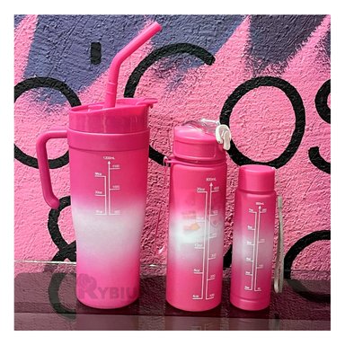 TOMATODO RYBIU CO30086 COMPACTO TRIO FUCSIA + REGALO AGENDITA