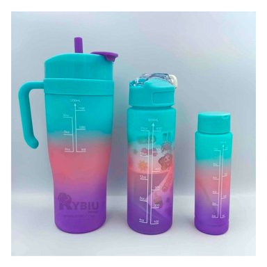 TOMATODO RYBIU CO30087 DIFERENTES TAMAÑOS CELESTE + REGALO STICKERS