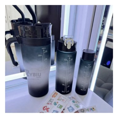 TOMATODOS RYBIU CO30088 CON FIGURITAS NEGRO 3 UNIDADES + PAPEL REGALO