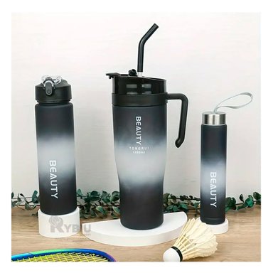 TOMATODO RYBIU CO30088 DIFERENTES TAMAÑOS NEGRO + REGALO STICKERS