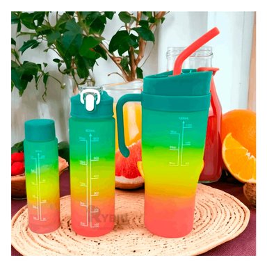 TOMATODO RYBIU CO30085 DE DIFERENTES TAMAÑOS VERDE + REGALO STICKERS