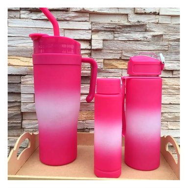 TOMATODO RYBIU CO30086 1200 ML 800 ML 300 ML TRIO STICKER 2D FUCSIA