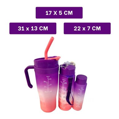 TOMATODO RYBIU CO30089 1200 ML 800 ML 300 ML TRIO STICKER 2D MORADO - 4
