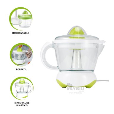EXPRIMIDOR RYBIU CO29827 40 W RESISTENTE DE COLOR VERDE + REGALO AGENDITA - 3