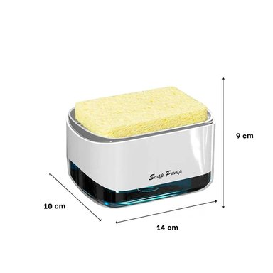 SOPORTE JABÓN LIQUIDO LAVAVAJILLA COLOR FACIL USO DIARIO COCINA Y HOGAR - 4