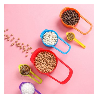 SET TAZAS MEDIDORAS RYBIU CO30170 MULTICOLOR MEDIDAS + REGALO AGENDITA