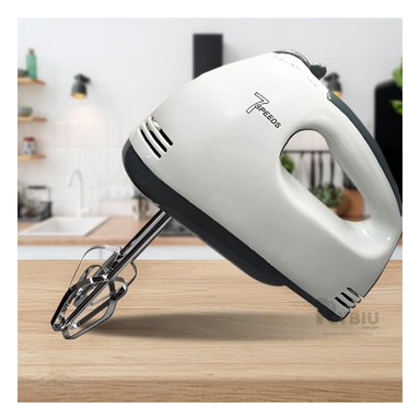 BATIDORA DE MANO RYBIU CO30188 DE TONO BLANCO Y+PAPEL DE REGALO