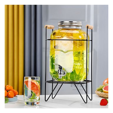 DISPENSADOR RYBIU CO30193 TRANSPARENTE BEBIDAS VIDRIO 8L