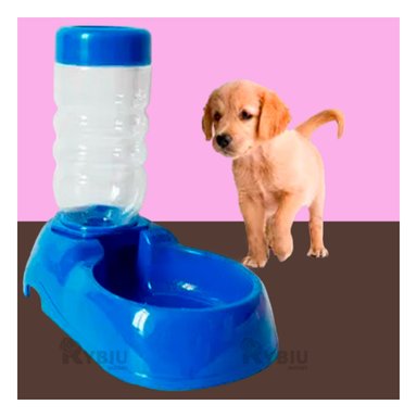 DISPENSADOR AGUA PERRO Y GATO MA31107 DISPOSITIVO HÍDRICO MASCOTA COLOR AZUL RYBIU