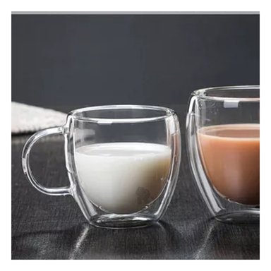 TAZA RYBIU DE VIDRIO DINAMICA FUNCIONAL DE 250ML 8.3X8.3X9CM 254